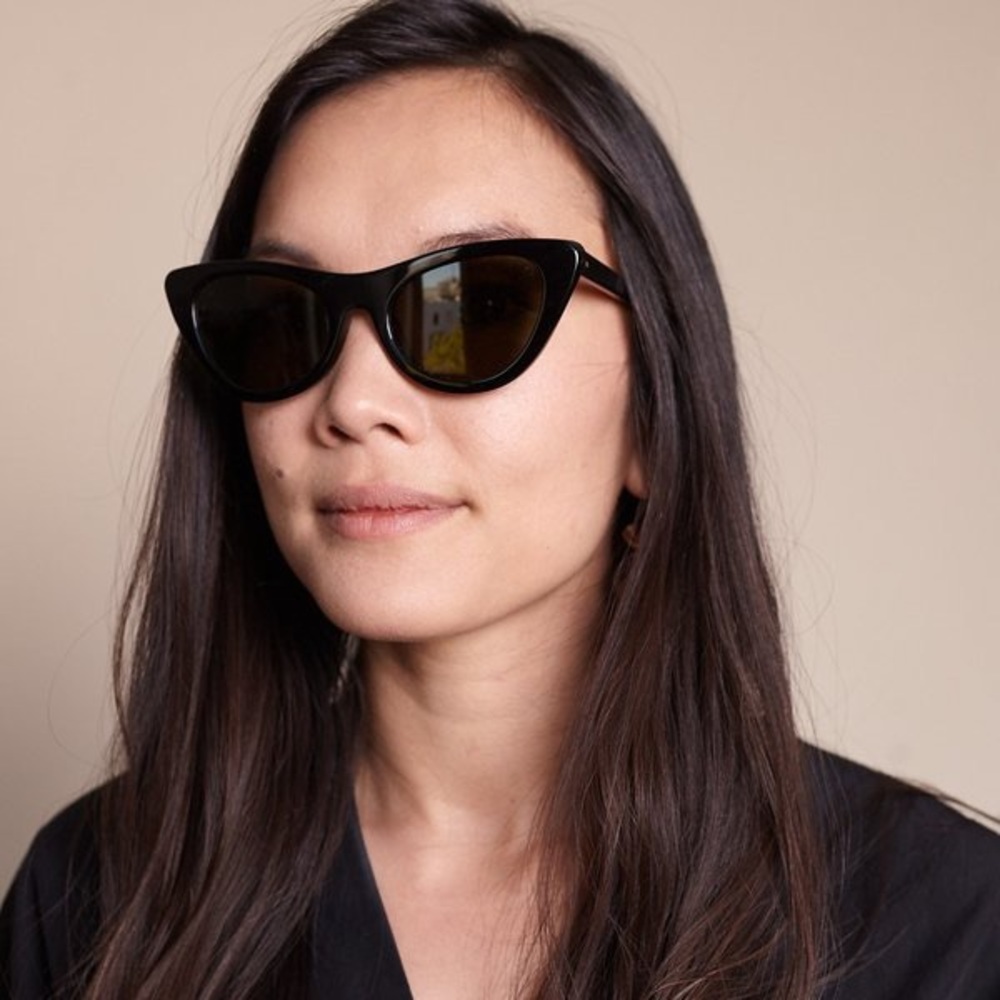 Raen Flora Cat Eye Sunglasses in Black